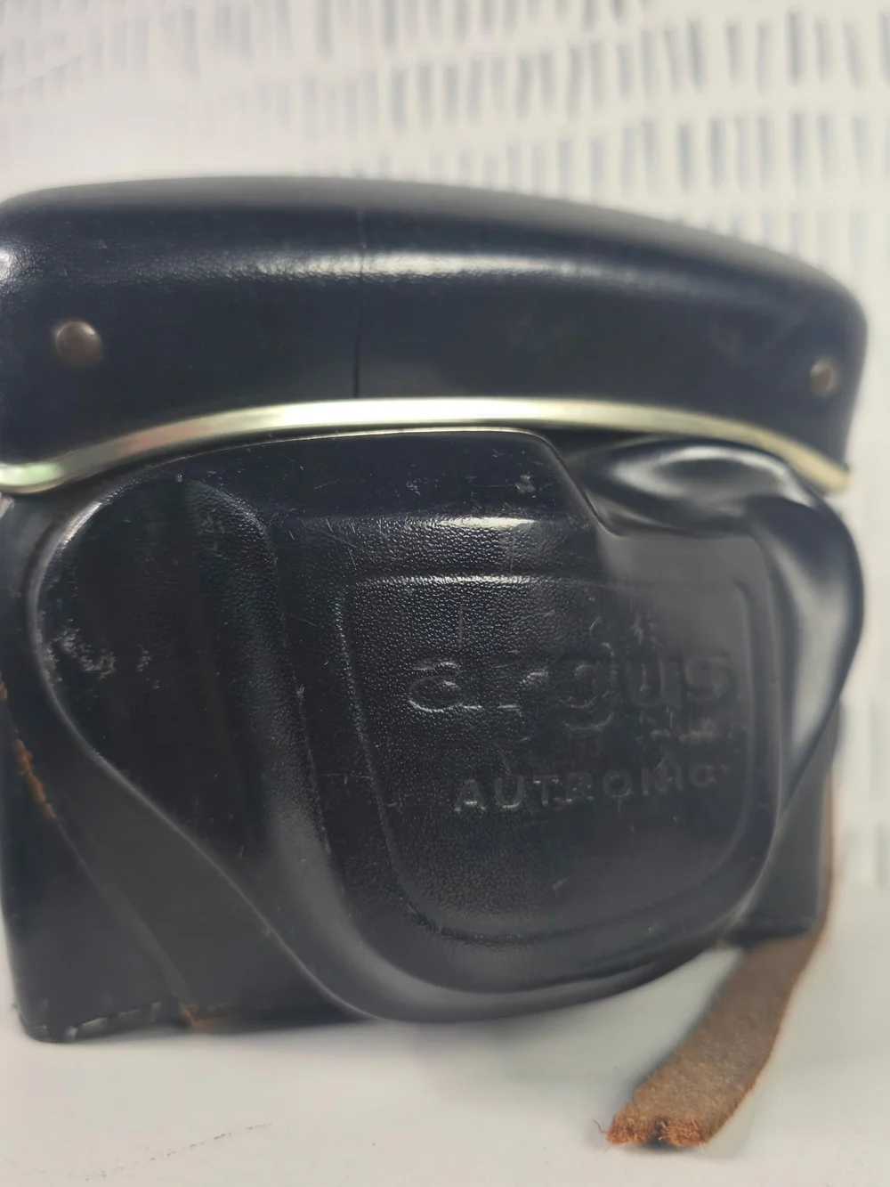 Argus Autronic 35mm Film Camera, f/3.5 Cintar Compur Lens, Original Leather Case